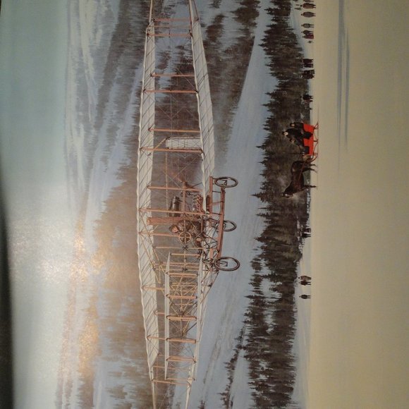 "A.E.A. Silver Dart," by Robert Bradford. signed nice poster - Picture 3 of 5